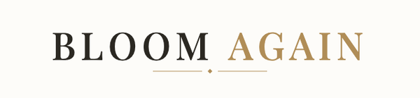BLOOM AGAIN wordmark logo